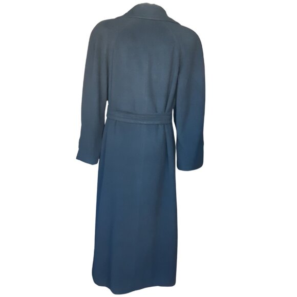 Regency Neiman Marcus 100% Cashmere Full Length Black Maxi Overcoat SZ 8 1970s - Picture 3 of 16